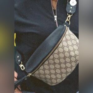 Upcycled GG Belt Bag | Custom Gucci Canvas Waist Bag | Crossbody | Handmade